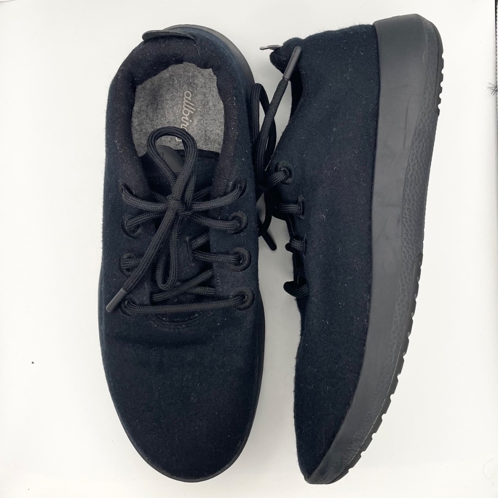 Allbirds mens merino wool runner comfy classic black sneakers Size 11 - Picture 6 of 14